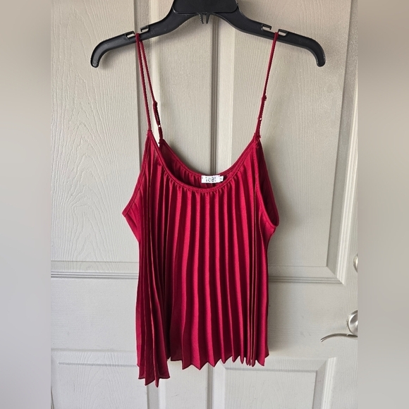 Tobi Babydoll Pleated Cami Top Size M Red Sleveless Y2k Fairycore 90s - Picture 4 of 9